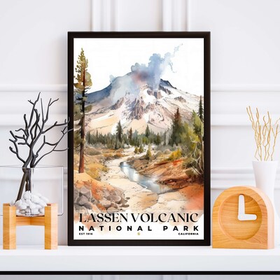 Lassen Volcanic National Park Poster, Travel Art, Office Poster, Home Decor | S4 - image5